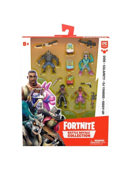 Fortnite - Confezione 4 personaggi Dire - Calamity - Dj Yonder - Giddy-up GIOFRT14100 Giochi Preziosi | Futurartshop.com