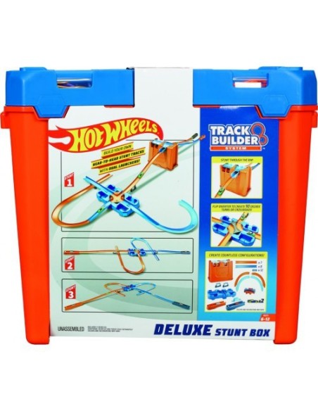 Hot Wheels - Set deluxe stunt box con 2 auto MATGGP93 Mattel | Futurartshop.com