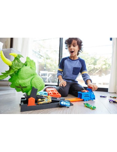 Hot Wheels City - Pista attacco del triceratopo MATGBF97 Mattel | Futurartshop.com