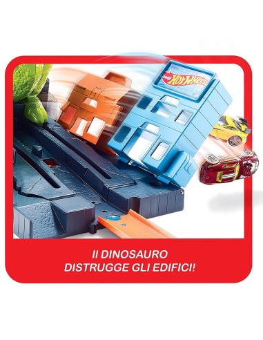 Hot Wheels City - Pista attacco del triceratopo MATGBF97 Mattel | Futurartshop.com