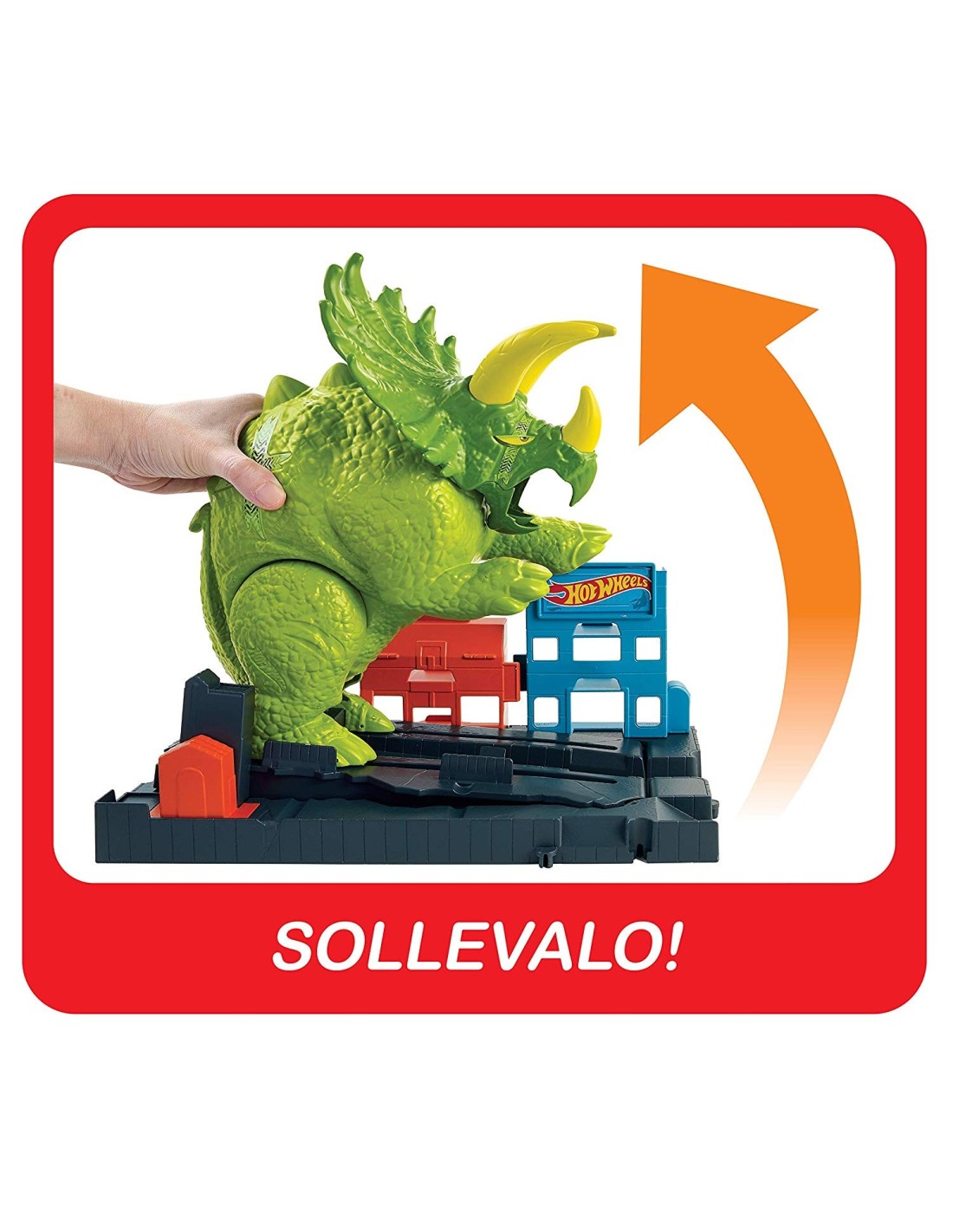 Pista Hot Wheels Ataque Contra Triceratops - Mattel - Gbf97