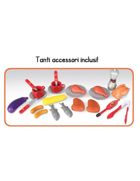 Masterchef Barbecue with accessories TOY90009 Toys Garden | Futurartshop.com