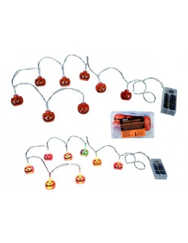 Garland with 8 LEDS in the shape of Pumpkins OTB190107 Out of The Blue | Futurartshop.com
