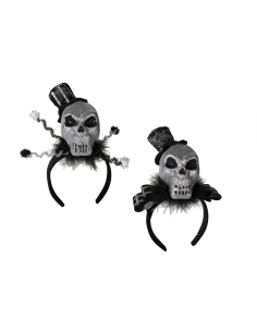 Halloween - Cerchietto per capelli con teschio e cappello OTB190106 Out of The Blue | Futurartshop.com