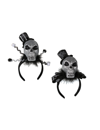 Halloween - hair band with skull and hat OTB190106 Out of The Blue | Futurartshop.com
