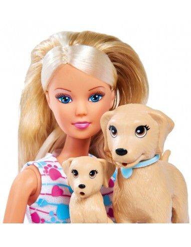 Steffi Love - Bambola a passeggio con cagnolini SIM105733310 Simba Toys | Futurartshop.com