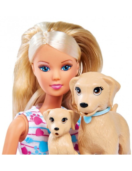 Steffi Love - Bambola a passeggio con cagnolini SIM105733310 Simba Toys | Futurartshop.com