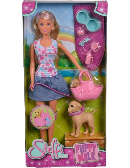 Steffi Love - Bambola a passeggio con cagnolini SIM105733310 Simba Toys | Futurartshop.com