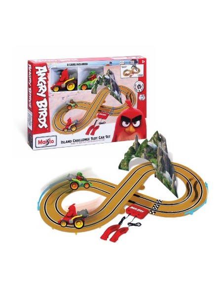Angry Birds - Track island challenge slot car set GOL82505 Goliath | Futurartshop.com