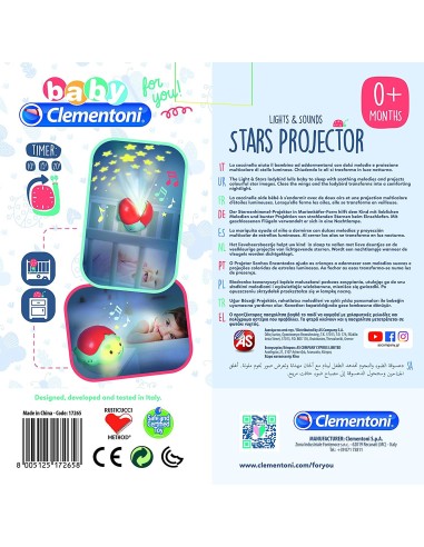 Projector Ladybug with lights and sounds CLE17265 Clementoni | Futurartshop.com