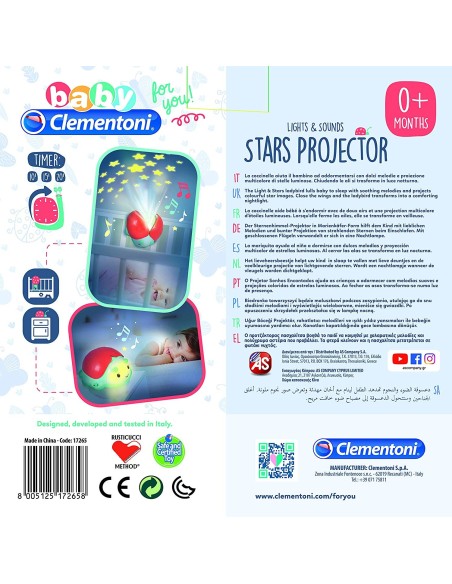 Proiettore Coccinella con luci e suoni CLE17265 Clementoni | Futurartshop.com
