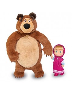 Masha and the Bear - Plush Mini doll with Bear SIM109301072 Simba Toys- Futurartshop.com