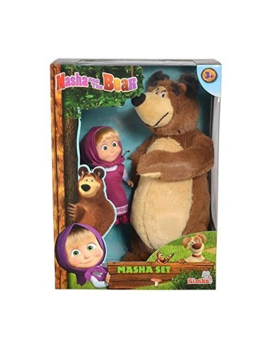 Masha and the Bear - Plush Mini doll with Bear SIM109301072 Simba Toys | Futurartshop.com