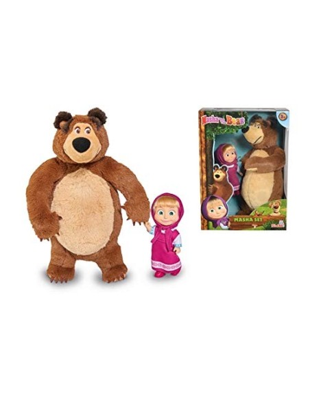 Masha and the Bear - Plush Mini doll with Bear SIM109301072 Simba Toys | Futurartshop.com