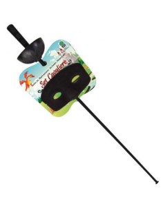 Set cavaliere nero maschera e fioretto CAR06917 Carnival Toys | Futurartshop.com