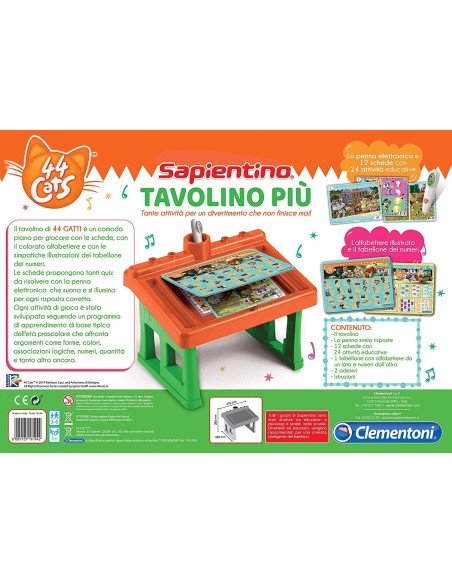 Sapientino 44 Gatti Tavolino più CLE16194 Clementoni | Futurartshop.com