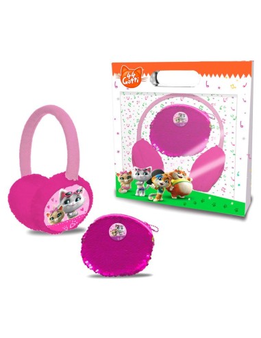 44 Cats - Set of earmuffs and purses with sequins CORT99948 MC Coriex | Futurartshop.com