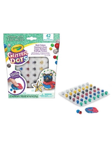 Glitter Dots Charging base, Bright colors CRA04-0807 Crayola | Futurartshop.com