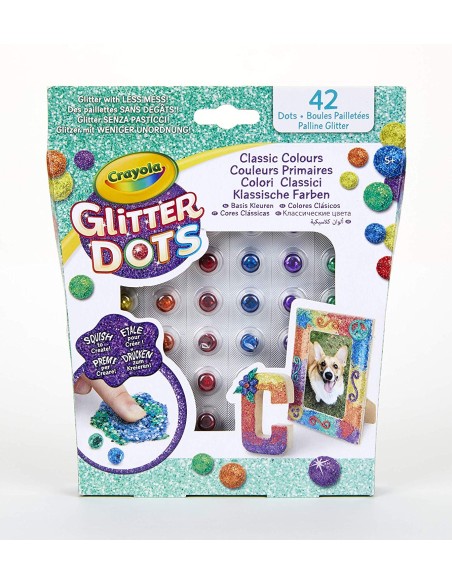 Glitter Dots Charging base the classic colors CRA04-0805 Crayola | Futurartshop.com