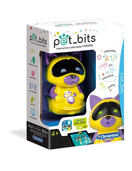 Pet-Bits Robot Cat interattivo CLE12100 Clementoni | Futurartshop.com