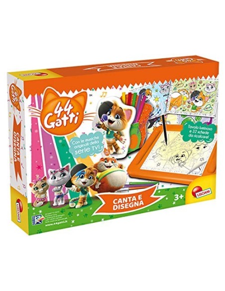 44 Gatti - Tavola illuminata Canta e Disegna LIS76642 Lisciani | Futurartshop.com
