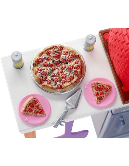 Barbie - Furniture-outdoor Pizza oven with accessories MATFXG37/FXG39 Mattel | Futurartshop.com