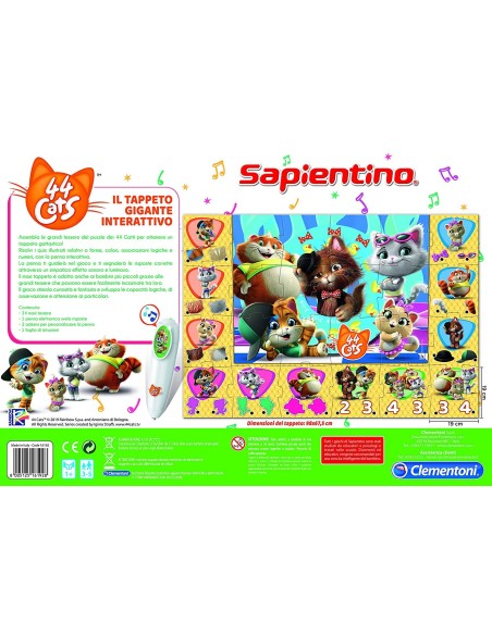 Sapientino 44 Gatti - Il Tappeto gigante interattivo CLE16192 Clementoni | Futurartshop.com