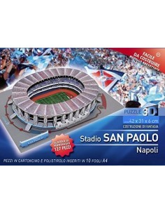 3D Puzzle New San Paolo Stadium Naples LEV0003285 Giochi Preziosi- Futurartshop.com