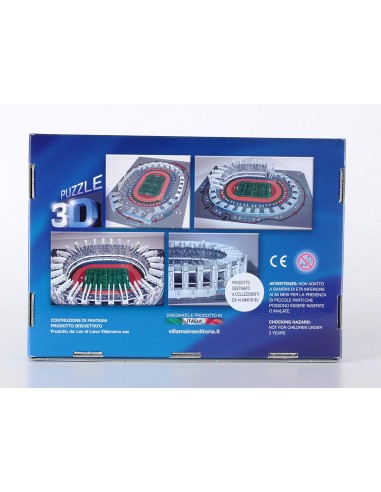 Puzzle 3D Nuovo Stadio San Paolo Napoli - pezzi in cartoncino fogli A4 LEV0003285 Giochi Preziosi | Futurartshop.com