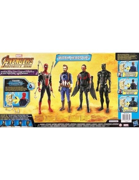 Avengers Titan 4 Characters and a Power Fx TOYE2326EW10 Hasbro | Futurartshop.com