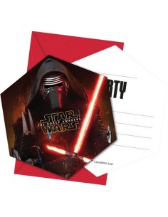 Star Wars - 6 inviti in busta il risveglio della forza STESPR862186 New Bama Party | Futurartshop.com