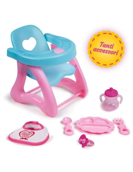 Amore Mio Seggiolone con bambola e accessori GRAGG-71192 Grandi giochi | Futurartshop.com