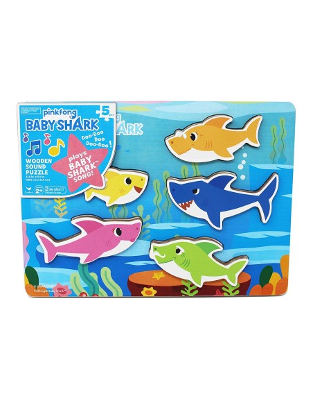 Baby Shark Puzzle musical wooden SPI6054918 Spin master | Futurartshop.com
