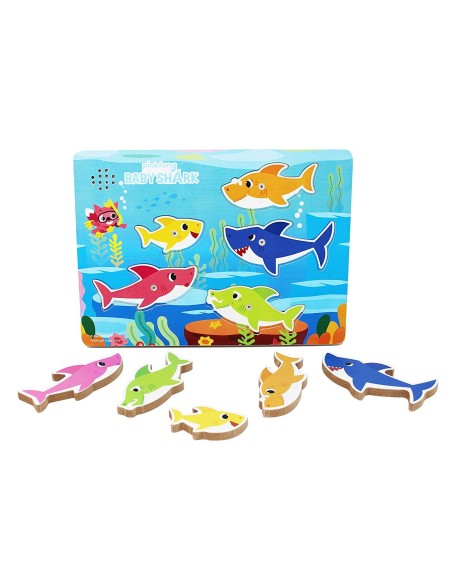 Baby Shark Puzzle musicale in legno SPI6054918 Spin master | Futurartshop.com