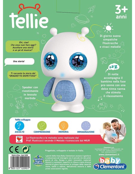 Tellie tells stories interactive CLE12090 Clementoni | Futurartshop.com