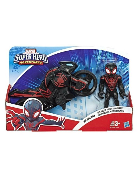 Playskool Marvel Super Hero Adventures moto con kid Arachnid HASE6225EU40/E6261 Hasbro | Futurartshop.com