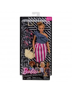 Barbie - Docka blommig Jumpsuit FJF67/FRY82 Mattel- Futurartshop.com