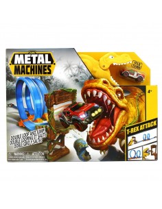 Metal Machines - Strecke, T-Rex attack TOY6702 Zuru- Futurartshop.com