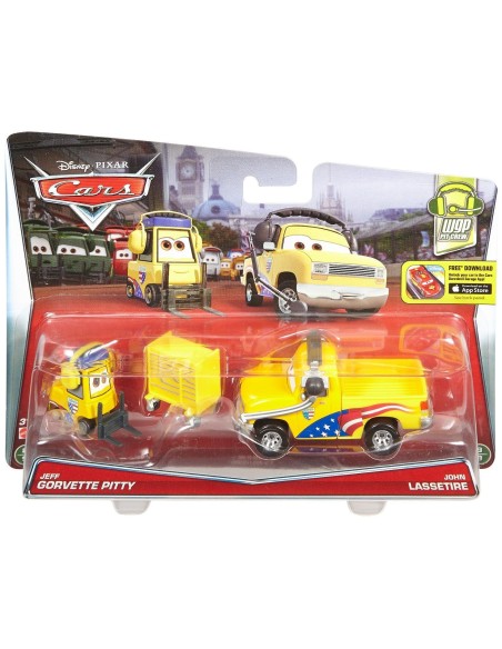 Cars - 2 characters Mechanik Jeffa the John Lassetire TOYY0506/DHL15 Mattel | Futurartshop.com