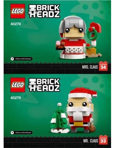 Lego 40274 - Sig e Sig ra Babbo natale LEG6214672 Lego | Futurartshop.com
