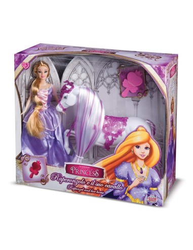Principessa Raperonzolo con cavallo GRAGG-02952 Grandi giochi | Futurartshop.com