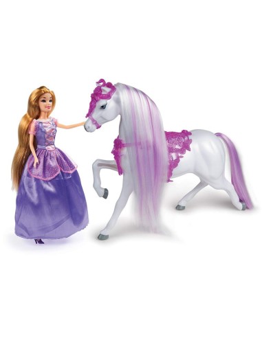 Principessa Raperonzolo con cavallo GRAGG-02952 Grandi giochi | Futurartshop.com