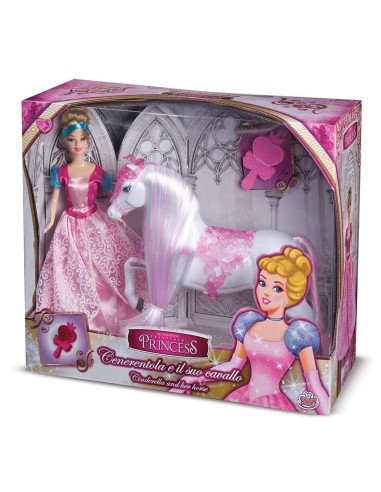 Princess Cinderella with horse GRAGG-02951 Grandi giochi | Futurartshop.com