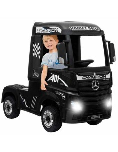 Truck Mercedes Benz Actros Black 12V LAMHL358 Globo | Futurartshop.com