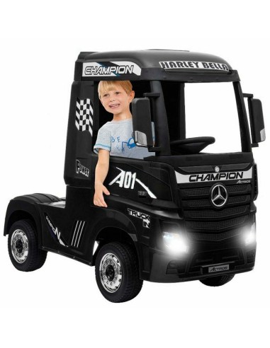 Camion Mercedes Benz Actros Nero 12V LAMHL358 Globo | Futurartshop.com