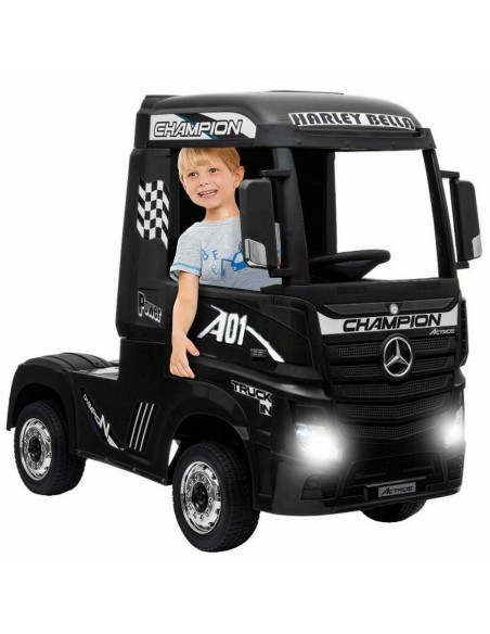 Camion Mercedes Benz Actros Nero 12V LAMHL358 Globo | Futurartshop.com
