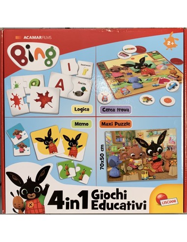Bing - Set giochi educativi 4 in 1 GIO78226 Lisciani | Futurartshop.com