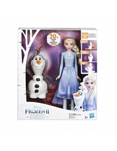 Frozen II doll elsa and olaf magical friends speak and shine E55081030 Hasbro- Futurartshop.com