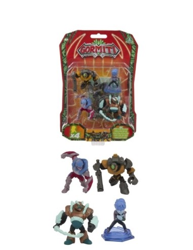 Gormiti - 4 Characters - Motak - Eron - Zefyr - Hydros GIOGRE08000/3 Giochi Preziosi | Futurartshop.com