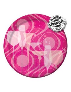 8 plates in paper Fabulous Birthday 18 cm STE8C425847 New Bama Party | Futurartshop.com